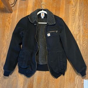 Blblack Carhartt fluffy Detroit jacket